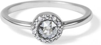 Brighton Womens Illumina Solitaire Ring In Silver