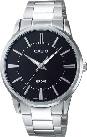 Casio Womens Black Dial Stainless Steel Bracelet Watch - Casio LTP-1303D-1AVDF