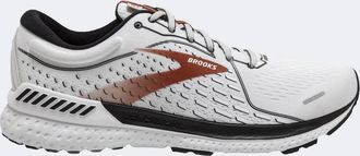 Brooks Mens Adrenaline Gts 21 Running Shoes In White/black/red