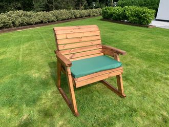 Charles Taylor Trading Solid Wood Grand Rocker in Brown