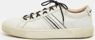 Tod's Tods White Leather Low Top Sneakers