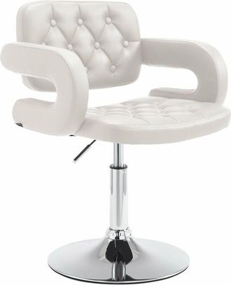Clp Sedia lounge Dublin in similpelle bianco