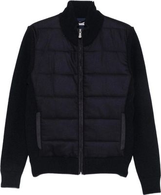 La Fileria Padded-panel Ribbed-knit Jacket