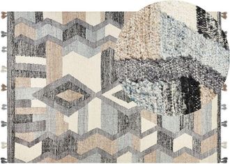 Beliani Rug AYGEZARD Multicolour 200 x 300 cm Wool Kilim
