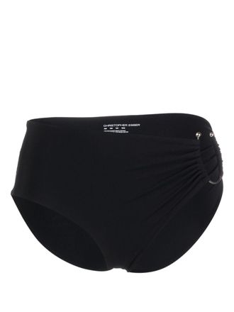 CHRISTOPHER ESBER Slip bikini con dettaglio cut-out U-Prong - Nero