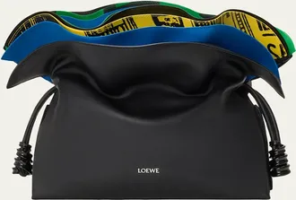 Loewe Flamenco Leather Clutch