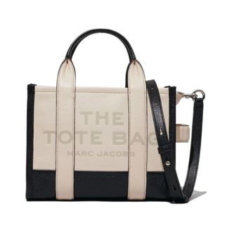 Marc Jacobs The Colorblock Small Tote - Dames - Shoppers - Beige - ONE Size - Leer - Tassen