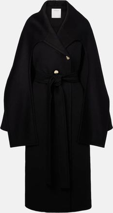 Sportmax Cappotto Baldo in lana vergine con sciarpa