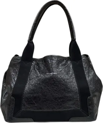 Balenciaga Black Leather Tote Bag (Pre-Owned)