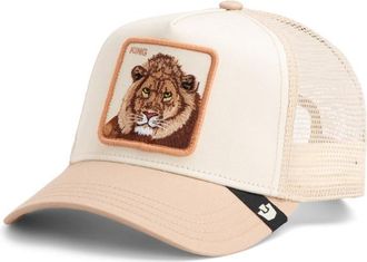 Goorin Brothers Trucker Cap The King Lion Cap - Unisex | wei&szlig;