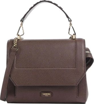 Lancel Ninon M Flap Bag - Dames - Tassen - Bruin - Maat: ONE Size Zijde