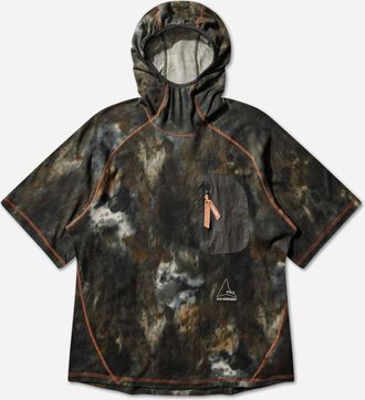 Roa And wander Printed Hooded T-Shirt Camo