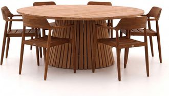 Bellagio la vita attrattiva Bellagio Balba/Santa Severina &oslash;180cm dining tuinset 7-delig stapelbaar