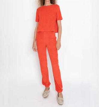 Kule Terry Sweatpants In Poppy