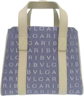 Bulgari Pre-owned Handbags, female, Blue, Size: ONE SIZE Pre-owned Tote Bag