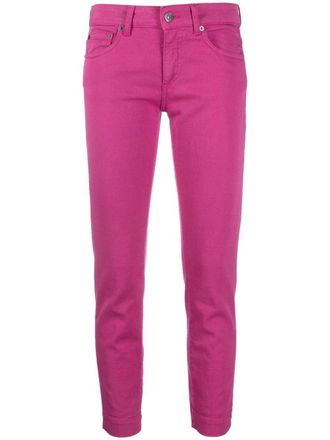 Dondup Rose low-rise cropped jeans - women - Spandex/Elastane/Polyester/Cotton/Cotton - 25 - Pink