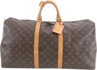 Louis Vuitton Pre-owned Weekend Bags, male, Brown, Size: ONE SIZE Pre-owned Keepall 55