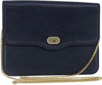 Dior Pre-owned Cross Body Bags, female, Blue, Size: ONE SIZE Pre-owned Vintage Shoulder Bag