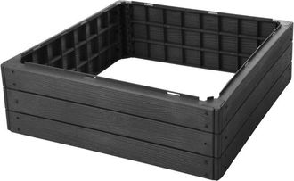 Progarden Bancal Plastico 75,6x75,6x25 Cm Negro