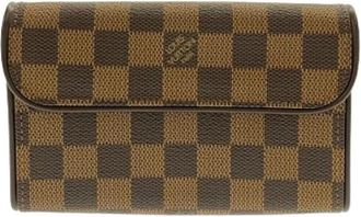 Louis Vuitton Pre-owned Pochette Florentine Damier heuptas - Dames - Vintage Heuptassen - Bruin - ONE Size - Vintage