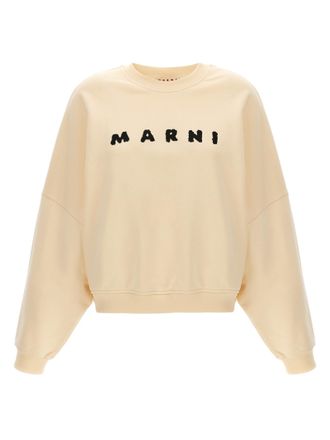 Marni White Cotton Womens Sweatshirt
