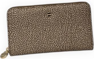 Borbonese Grote Ritsportemonnee - Dames - Portefeuilles - Beige - ONE Size - Accessoires
