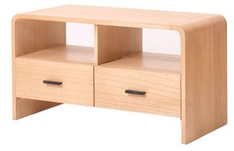 Nordlys Mueble de TV en madera con 2 cajones