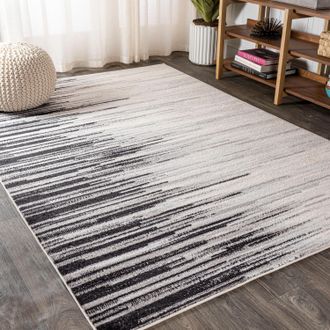 Jonathan Y Designs Linear Modern Half-Stripe Area Rug