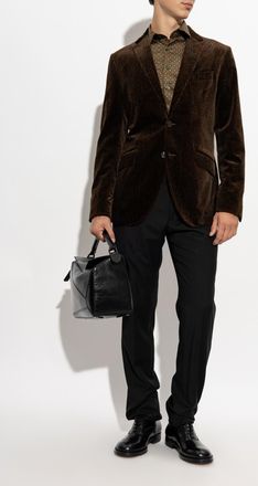Etro Velvet Blazer, Mens, Brown