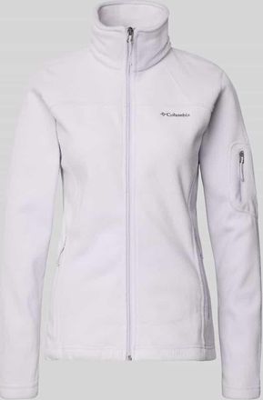 Columbia Slim Fit Fleecejacke mit &Auml;rmeltasche Modell Fast Trek II in Flieder, Gr&ouml;&szlig;e XL