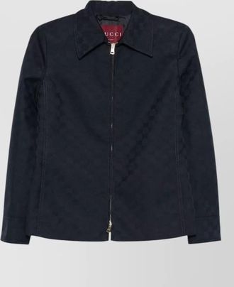 Gucci logo print belted jacket