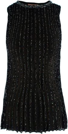 Missoni Black Sequin Tank Top Size XXS