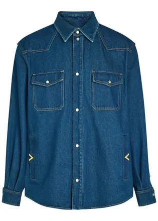 Valentino Garavani Denim Overshirt - Blue - 52 (IT52 / XL)