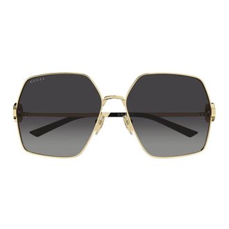 Gucci Sunglasses Gg2163 S 001 Gold/Grey Women