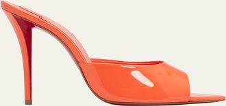 Christian Louboutin 100mm Miss Z Leather Mule Sandals