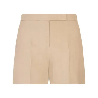 Max Mara Short Shorts, female, Brown, Size: 2XS Mxslanda Shorts