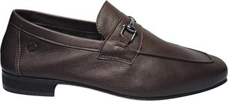 Pollini Mocassins Leer - Heren - Loafers - Bruin - 39 EU - Leer - Schoenen