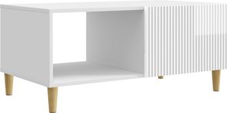 vidaXL Mesa De Caf&eacute; Brillante 90 X 50 X 40 Cm Madera De Ingenier&iacute;a Vidaxl