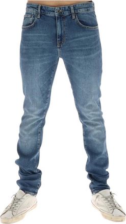 Superdry Vintage Slim Jeans - Heren - Slim Fit Jeans - Blauw - W32 L32 - Katoen - Jeans