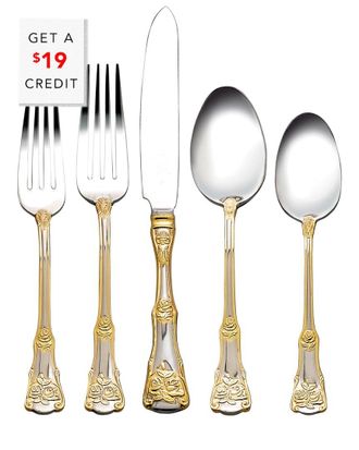 Royal Albert Old Country Roses 20Pc Flatware Set With $19 Credit