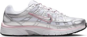Nike Womens P-6000 - Running Shoes White/Mtlc Silver/Elemental Pink Size 10.0