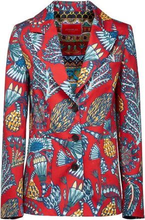 La DoubleJ Modern Womans 24/7 Jasje - Dames - Blazers - Rood - L - Katoen - Jassen