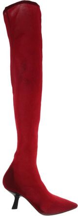 Ferragamo Over-the-Knee Stretch Boots, Size 7 C