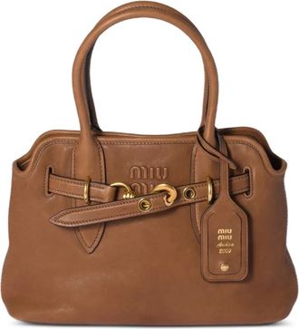 Miu Miu Aventure leather shoulder bag - Brown