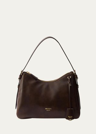Prada Aimee Medium Leather Shoulder Bag