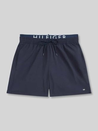 Tommy Hilfiger Badehose mit Logo-Bund in Marine, Gr&ouml;&szlig;e XXL