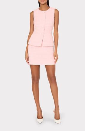 Milly Briar Tweed Miniskirt in Blush at Nordstrom, Size 10
