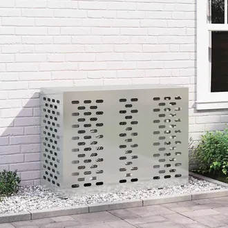 vidaXL Vidaxl Copertura Per Condizionatore DAria Argento 110 X 50 X 80