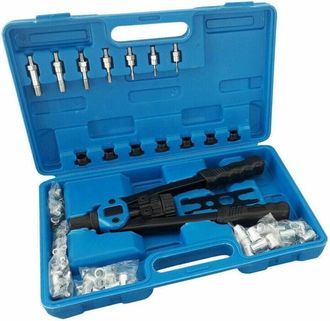 Trade Shop Trade Shop - Rivettatrice Per Inserti Rivetti Filettati Filetti M3 M4 M5 M6 M8 M10 M12 116pz