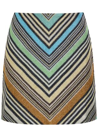 Missoni Striped Metallic-knit Mini Skirt - Multicoloured - 38 (UK6 / XS)